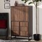 Baxton Studio Neil Modern Walnut Brown Finished Wood and Black Finished Metal Multipurpose Storage Cabinet 178-11215-Zoro - alternate 3